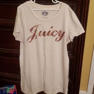 Juicy Couture tunic length tee size L